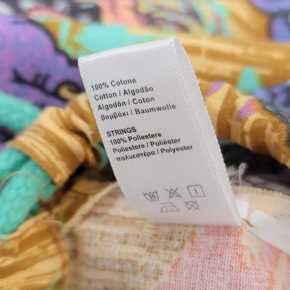 Scout Italy Cinch Drawstring Backpack Psychedelic Ocean Narwhal Squid Pool Bag - Picture 15 of 15